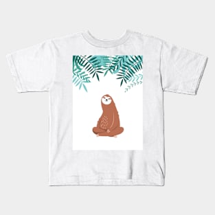 Chilling sloth Kids T-Shirt